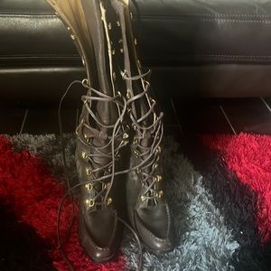 Michael Kors chocolate brown women’s boots.  Size 10M. Used